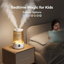 Homvana Humidifiers for Bedroom Home, 3.6 L Cool Mist Top-Fill 34H Super Long Time, Quiet 23dB, Baby Humidifier, Oil Diffuser for Large Room, Plants, Nursery, Office BPA FREE, 7 Color Light Ultrasonic by TinyTreasures Baby Boutique