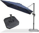 PURPLE LEAF Patio 9 Feet Cantilever Offset Umbrella with Base Outdoor Umbrella with 360-degree Rotation for Garden Deck Pool Patio Navy Blue by GreenHaven Gardens