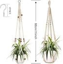 Augshy Macrame Plant Hanger, 2 Packs Plant Hangers, Hanging Planter for Indoor Plants Decorative Macrame Pot Hanger for Home Decor by GreenHaven Gardens
