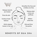 Mount Lai Vitality Qi White Jade Gua Sha Facial Tool – The Imperial Stone of Purity – Patented 5-Sided Professional Sculpting Tool for Lymphatic Drainage, Precision Contouring & Imperial Radiance by CozyNest Decor