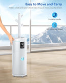 17L/4.5Gal Ultra Large Humidifiers for Bedroom 2000 sq ft, Quiet Humidifiers for Large Room, Tower Humidifier with 4 Mist Mode & Extension Tube for Home School Office Commercial Greenhouse Plants by TinyTreasures Baby Boutique