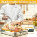 304-Stainless Steel Meat Injector Syringe Kit with 3 Marinade Needles for BBQ Grill Smoker, Turkey, Brisket, Beef, Fish, 2-oz Large Capacity, Silicone Brush and Cleaning Brush by GreenHaven Gardens