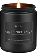 Lemon Eucalyptus Candle | Scented Candle for Home, Aromatherapy Candles - Soy Candles for Home Scented, Gift for Women Men, Home Fragrance Decoration -7oz by CozyNest Decor