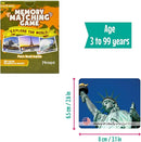 Menique Explore The World Memory Matching Game – 100 Cards (50 Pairs) with Famous Landmarks from 50 Countries – Includes Flag, Country & Place – Educational Geography Game + Informative Booklet by TinyTreasures Baby Boutique