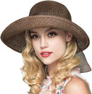 Cyiecw Women Floppy Sun Hats Fashionable Summer Wide Brim Cap BeachStraw Hat UV UPF50 Travel Packable Cotton by GreenHaven Gardens