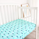 Crib Sheets for Boys or Girls 4-Pack, Fitted Crib Sheet 52'' x 28'' for Standard Crib & Toddler Mattress, Soft and Breathable Material, Baby Crib Sheets Neutral, Dinosaurs & Ocean by TinyTreasures Baby Boutique