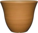Classic Home and Garden Honeysuckle Resin Flower Pot Planter, Bamboo Brown, 13" by GreenHaven Gardens