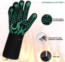 Comsmart BBQ Gloves, 1472 Degree F Heat Resistant Grilling Gloves Silicone Non-Slip Oven Gloves Long Kitchen Gloves for Barbecue, Cooking, Baking, Cutting by GreenHaven Gardens