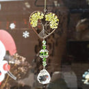 H&D HYALINE & DORA Tree of Life Car Rearview Mirror Hanging Ornament Pendant Accessories Fengshui Suncatcher (Green) by GreenHaven Gardens