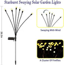 Solar Lights Outdoor Garden – 6 Pack 36 LEDs Solar Firefly Lights, Swaying Lights Waterproof, Solar Decorations for Yard Patio Pathway Lawn Gardening Gifts by GreenHaven Gardens