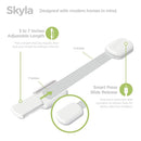 SKYLA HOMES Baby Locks (8-Pack) Child Safety Cabinet Proofing - Safe Quick and Easy 3M Adhesive Cabinet Drawer Door Latches No Screws & Magnets Multi-Purpose for Furniture Kitchen Ovens Toilet Seats by TinyTreasures Baby Boutique