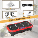 Vibration Plate Exercise Machine for Whole Body Workout - Home Fitness Vibrating Platform with Resistance Bands - Improve Circulation, Muscle Tone & Bone Density - Supports Up to 330 lbs by CozyNest Decor