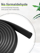 Foam Corner Protector Edge and Corner Guard, with 19 feet Length Foam Safety Bumpers, Baby Proofing Safety Table Corner Protectors (Black) by TinyTreasures Baby Boutique