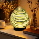 Table Solar Lanterns Outdoor Waterproof LED 6.7" Glass Desktop Decorative Lanterns Solar Globe Lights for Patio Balcony Pathway Porch Gardening Gifts for Women(Green) by GreenHaven Gardens