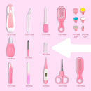 Baby Grooming Kit, Infant Safety Care Set with Hair Brush Comb Nail Clipper Nasal Aspirator,Baby Essentials Kit for Newborn Girls Boys (Pink 20 in 1) by TinyTreasures Baby Boutique