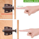 12Pack Magnetic Touch Push to Open Door Latch for Heavy Duty Door Push Release Latch Kitchen Drawer Push Catch Pop Out Latch Kitchen Closet Door Closing (Brown) by TinyTreasures Baby Boutique