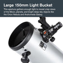 Celestron StarSense Explorer 150AZ App-Enabled Telescope – 150mm Tabletop Dobsonian with Smartphone Dock & StarSense App – iPhone & Android Compatible – Easy-to-Use for Beginners by TinyTreasures Baby Boutique