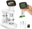 Kids Microscope for Ages 8-12, Handheld Digital Microscope D-MS1 with 2" IPS Screen - Take Pictures & Videos - Download to PC & Mac - 1000X Pocket Microscope, Used Birthday for Kids by TinyTreasures Baby Boutique