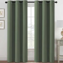 H.VERSAILTEX Blackout Curtains for Bedroom Thermal Insulated Room Darkening Living Room Curtains 84 Inch Long Grommet Privacy Protection Window Curtain Panels/Drapes, 2 Panels, Bronze Green by CozyNest Decor
