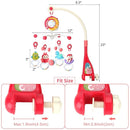 Mini Tudou Baby Musical Mobile Crib Toys with Projector and Light, Timing Function, Remote Control Baby Cot Mobile with Take Along Music Box and Rattles, Present for Newborn Babies Boys Girls by TinyTreasures Baby Boutique