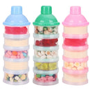 Accmor Formula Dispenser On The Go, 5 Compartments Stackable Formula Container for Travel, Baby Milk Powder Kids Snack Container, BPA Free by TinyTreasures Baby Boutique