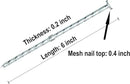 50/100/150 Pack 6" Solid Galvanized Non-Rust Metal Garden Stakes Spiral Landscape Edging Anchors for Paver Edging, Gardening, House Construction, etc (100)