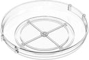 9.5" W Acrylic Clear Lazy Susan Turntable for Cabinet,Kitchen Countertop,Refrigerator and Pantry Organization Storage,1 Tier Small Spinning Organizer for Vitamin,Medicine,Spice Rack & Organization by CozyNest Decor