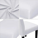 JQinHome 6 Pcs Dining Chair Slipcover,High Stretch Removable Washable Chair Seat Protector Cover for Home Party Hotel Wedding Ceremony (White) by CozyNest Decor