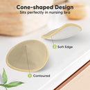 Organic Nursing Pads - 14 Washable Viscose Derived from Bamboo Breastfeeding Pads, Wash Bag, Reusable Breast Pads for Breastfeeding, Nipple Pads for Breastfeeding Essentials(Earth, M 3.9") by TinyTreasures Baby Boutique