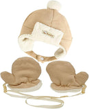 Baby Mittens Sherpa Lined Fleece 0-24 Months Winter by TinyTreasures Baby Boutique
