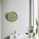 Wall Clock Analog 10 Inch Simple Silent Non Ticking Battery Operated Modern Decorative for Kitchen Office Bedroom Bathroom Living Room(Olive Green) by CozyNest Decor