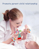 BLOOBLOOMAX Baby Soft Hanging and Wrist Rattle Toy, Car Seat Stroller Toys with Plush Animal C-Clip Ring for Infant Babies Boys and Girls 3 to 12 Months (12PCS-G) by TinyTreasures Baby Boutique