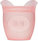 Zip Top Reusable 100% Silicone Baby + Kid Snack Containers- The only containers That Stand up, Stay Open and Zip Shut! No Lids! Made in The USA - Full Set of 4 by TinyTreasures Baby Boutique