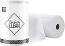 Fantasticlean Microfiber Cleaning Cloth Roll -90 Pack, Tear Away Microfiber Towels, 12" x 12", Reusable, Washable, Scratch Free, Ultra Absorbent Dish Rags for Car, Home, Garage or Shop (White) by CozyNest Decor
