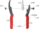 Felco F5 Pruning Shears – 8.9" Swiss-Made Garden Clippers with Revolving Handle | Hand Pruners for Gardening | Garden Tool Cutter with Precision Bypass Blade, Forged Aluminum Body, Replaceable Parts by GreenHaven Gardens