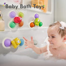 ALASOU 3PCS Pop Suction Cup Spinner Toys for 1 Year Old Boy Girl|Novelty Spinning Tops Toddler Toys Age 1-2|Sensory Baby Bath Toy for Toddlers 1-3|12 18 Months Boy Birthday Gift for Infant by TinyTreasures Baby Boutique