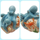 Octopus Statues Gutter Downspout Extension Statues Garden Decoration,Resin Statue Outdoor Decor,Animal Downspout Diverter,Decorative Gutter Extension,3"×4" Downspout Extender Diverter Splash Block by GreenHaven Gardens