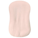 Hooyax Muslin Baby Lounger Cover 1 Pack, 100% Cotton Soft & Breathable Infant Lounger Covers Only for Newborn (Light Pink) by TinyTreasures Baby Boutique
