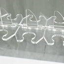 Tableclothsfactory 20 Pack | 3" Clear Acrylic Glass Holder Hooks for Double Side Display On Champagne Rack Stand by CozyNest Decor