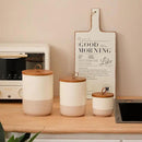 Coffee Canister, Ceramic Food Storage Jars with Lids Salt Matcha Container Brown Sugar Container Bowl for Kitchen Tea, Coffee Beans, Spice (