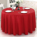 Surmente Red Tablecloth for Round Tables, 90-inch Round Table Cloths for Weddings, Banquets, or Restaurants by CozyNest Decor