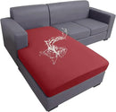 hyha Waterproof Couch Cushion Covers, Sectional Sofa Slipcovers Washable, L Shape Chaise Dog Couch Covers for Sectional Sofa, Universal Furniture Protector (1 Piece for Chaise XL, Wine Red) by CozyNest Decor
