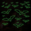 3 Sheets Glow in The Dark Halloween bat Decals Luminous Halloween bat Stickers Removable Bat Wall Decor Glowing Window Clings for Scary Halloween Theme Party Decorations by CozyNest Decor
