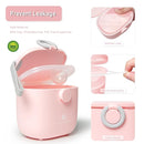 Termichy Baby Formula Dispenser, Portable Milk Powder Dispenser Container with Carry Handle and Scoop for Travel Outdoor Activities with Baby Infant, 8.8OZ, 0.55LB, 250g, 500ml (Pink) by TinyTreasures Baby Boutique