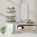 Floating Shelves for Wall Set of 4, Different Sizes Mounted Wood Floating Shelf, Wall Shelves for Living Room, Bedroom, Bathroom, Kitchen, Farmhouse Decor, Office by CozyNest Decor