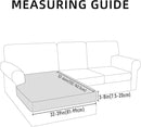 hyha Waterproof Sectional Couch Covers, Non Slip Sofa Couch Cushion Covers L Shape, Thick Stretch Jacquard Fabric, Washable Sofa Slipcovers with Elastic Bottom (1 Piece for Chaise, Chocolate) by CozyNest Decor