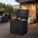 36 Gallon Outdoor Deck Box,Storage Lockable Waterproof Patio Furniture,Garden Tools,Cushions,Pool Accessories Outside Storage Resin Box(Black) by CozyNest Decor
