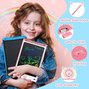 Hockvill LCD Writing Tablet for Kids 8.8 Inch, Toys for Girls Boys Drawing Pad for 3 4 5 6 7 Year Old Kid, Toddler Magnetic Doodle Board Travel Essential Christmas Birthday for Children BluePink by TinyTreasures Baby Boutique