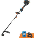 LawnMaster NPTGSP2617A No-Pull Gas Grass Trimmer with Electric Start 26cc 2 Cycle 17-Inch by GreenHaven Gardens