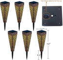 6Pcs Solar Lights Outdoor Pathway Garden Stakes Lights Waterproof LED for Patio, Walkway, Lawn Decorations,Christmas Gifts for Mom Dad (Copper) by GreenHaven Gardens
